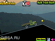 Флеш игра онлайн Халк и погоня / Hulk Truck Rush 