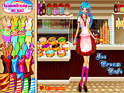 Игра Девушка продает мороженное - одевалка