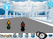 Флеш игра онлайн Леденая гонка 3D / Ice Racing 3D 