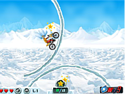 Флеш игра онлайн Езда по льду 2 / Ice Rider 2 