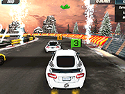 Флеш игра онлайн Всадник Льда Гоночных Автомобилей