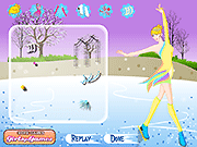 Флеш игра онлайн Кататься На Коньках Девушка Dressup / Ice Skate Girl Dressup