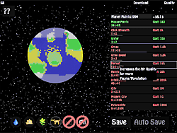 Флеш игра онлайн Планета одиночка / Idle Planet