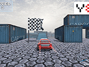 Флеш игра онлайн Невозможно Супер Вождение Автомобиля / Impossible Super Car Driving