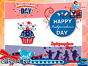 Флеш игра онлайн Открытка к дню Независимости / Independence Day Card Decoration