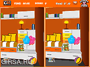 Флеш игра онлайн Интерьер комнаты / Interior Room Difference 
