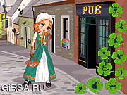 Флеш игра онлайн Ирландская красотка одевает вверх