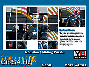 Флеш игра онлайн Железный человек 3. Головоломка / Iron Man 3 Sliding Puzzle 