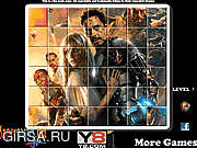 Флеш игра онлайн Тони Старк. Головоломки / Iron Man 3 Spin Puzzle 