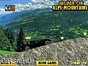 Флеш игра онлайн Гонка в Альпах / Jaguar On Alps Mountains 