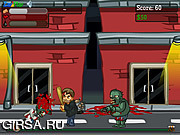 Флеш игра онлайн Уничтожение зомби / Jetpacks and Zombies