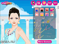Флеш игра онлайн Ювелирный макияж для леди