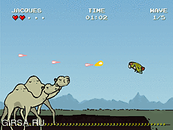 Флеш игра онлайн Jontron птица против верблюд / Jontron: Bird vs. Camel