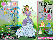 Флеш игра онлайн Радостный Princess Одевать Вверх