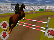 Флеш игра онлайн Прыжки лошади 3Д