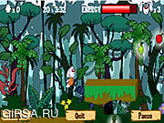 Флеш игра онлайн Приключения в джунглях / Jungle Eggventure