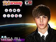 Флеш игра онлайн Джастин Бибер знаменитости макияж / Justin Bieber Celebrity Makeover