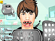 Флеш игра онлайн Джастин Бибер у стоматолога / Justin Bieber Dental Problems