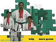 Флеш игра онлайн Каратэ Дети Головоломки / Karate Kids Jigsaw Puzzle
