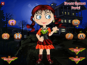 Флеш игра онлайн Katy в Хэллоуин одеваются