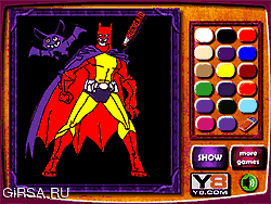 Флеш игра онлайн Детские Раскраски - Батман / Kids Coloring - Batman