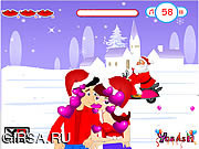 Флеш игра онлайн Kiss Christmas Kiss