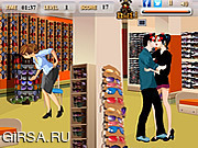 Флеш игра онлайн Поцелуи Покупатели