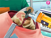 Флеш игра онлайн Хирургии Колена Симулятор / Knee Surgery Simulator