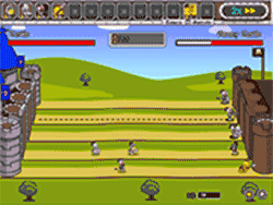 Флеш игра онлайн Рыцари атакуют Защита замка / Knight Attack Castle Defense