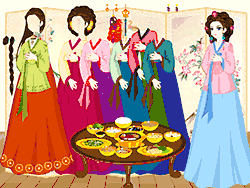 Игра Корейская Ханбок Одевалки