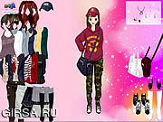 Флеш игра онлайн Korean Girl Dress Up