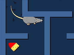 Флеш игра онлайн Лабораторная крыса: найти сыр