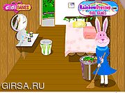 Флеш игра онлайн Lady Bunny's- House Clean Up