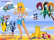 Флеш игра онлайн Лана на пляже / Lana on the Beach