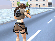Флеш игра онлайн Лара Спецотряд / Lara Special Ops