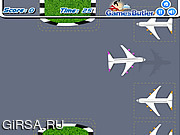 Флеш игра онлайн Парковка самолета / LAX Airbus Parking 