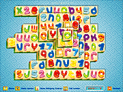 Флеш игра онлайн Буквы И Цифры Маджонг / Letter And Number Mahjong