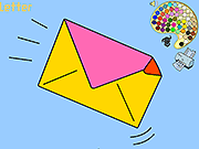 Флеш игра онлайн Письмо-Раскраска / Letter Coloring