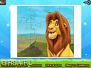 Флеш игра онлайн Король-лев. Пазл / Lion King Puzzle Jigsaw 