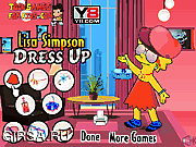 Флеш игра онлайн Lisa Simpson Dressup 