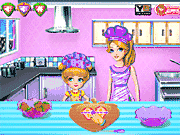 Флеш игра онлайн Маленький повар готовим с мамой / Little Chef Cooking with Mommy