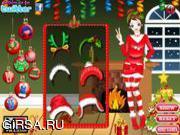 Флеш игра онлайн Рождественский наряд для малышки / Little Christmas Cutie