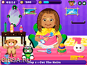 Флеш игра онлайн Прическа маленькой Дейзи / Little Daisy Hair Care