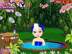 Флеш игра онлайн Снятие макияжа маленькой феи / Little Fairy Makeover Game