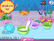 Флеш игра онлайн Русалочка Торт / Little Mermaid Cake