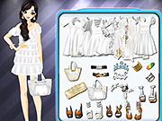 Флеш игра онлайн Маленькое Белое Платье / Little White Dress