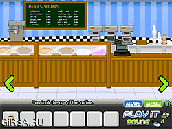 Флеш игра онлайн Побег из закрытого кафе