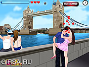 Флеш игра онлайн Лондон / London Kissing 
