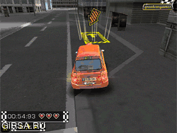 Флеш игра онлайн Лондон такси 3D парковка