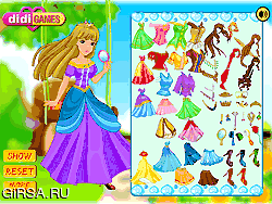 Флеш игра онлайн Длинные волосы принцессы